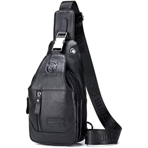 Sling Bag Crossbody Backpack for Travel Black5 - Picture 1 of 6